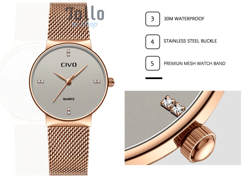 fashionable trendy ladies watch