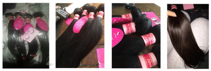 revue de l'extension de cheveux aliexpress