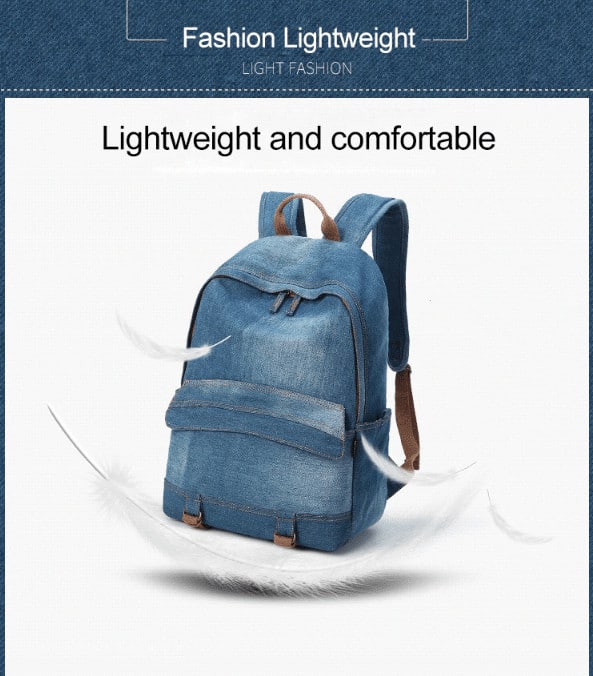 denim backpack