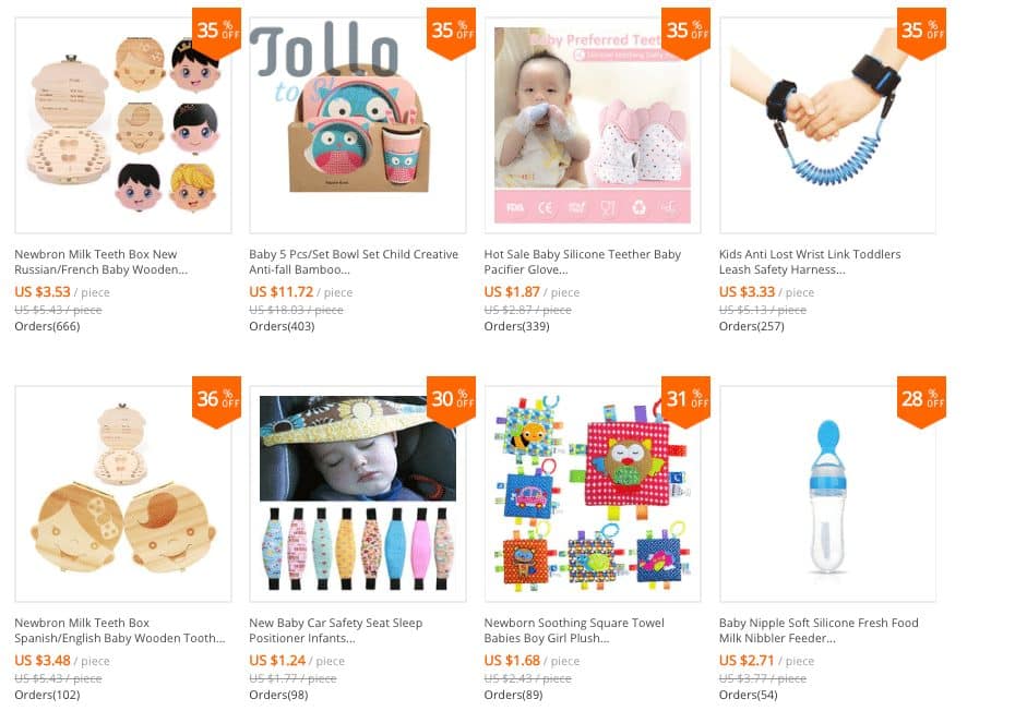 mejor tienda de productos para bebés aliexpress