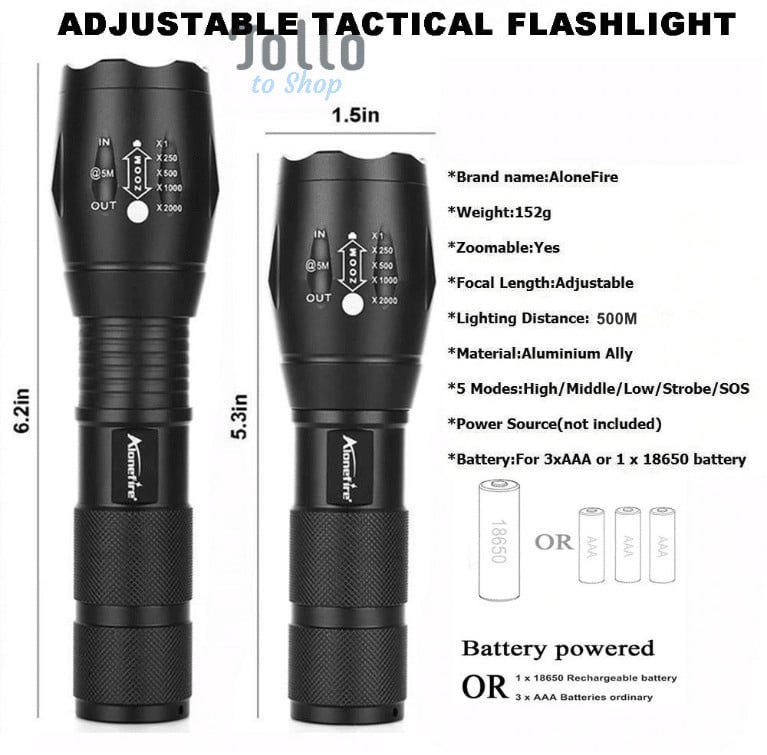 brightest flashlight under 5