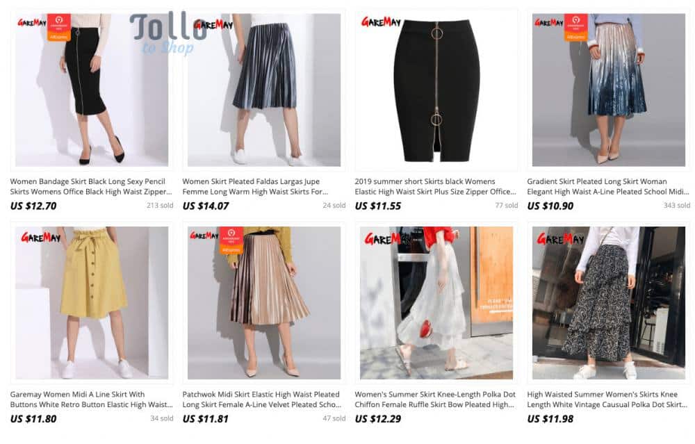 skirts aliexpress