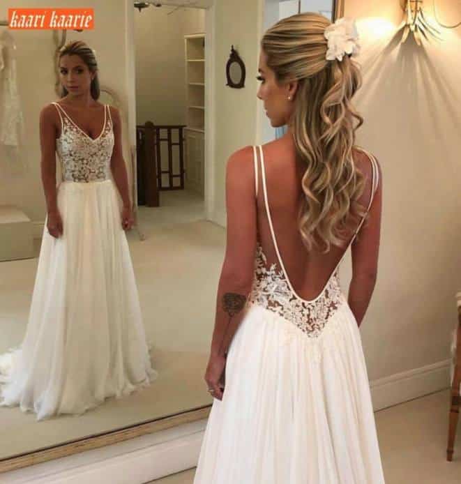 aliexpress suknia ślubna boho