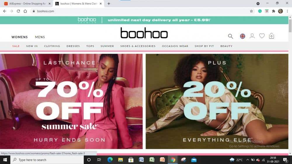 boohoo usa goedkope kleding site