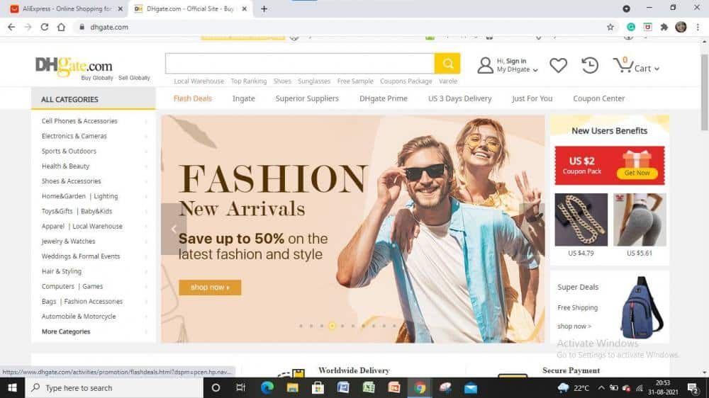 dhgate goedkoop online winkelen in USA