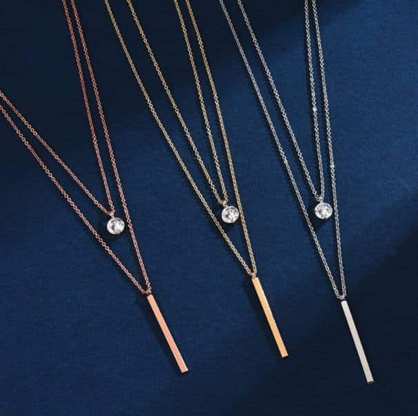 aliexpress layered necklace