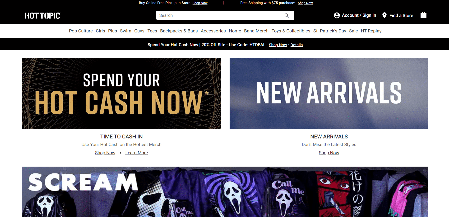 hot topic Negozi come Spencers al vostro servizio