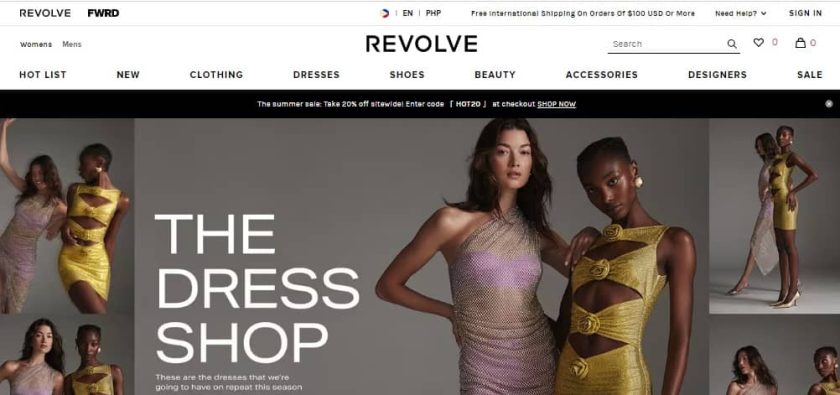 Winkels zoals Talbots - Revolve