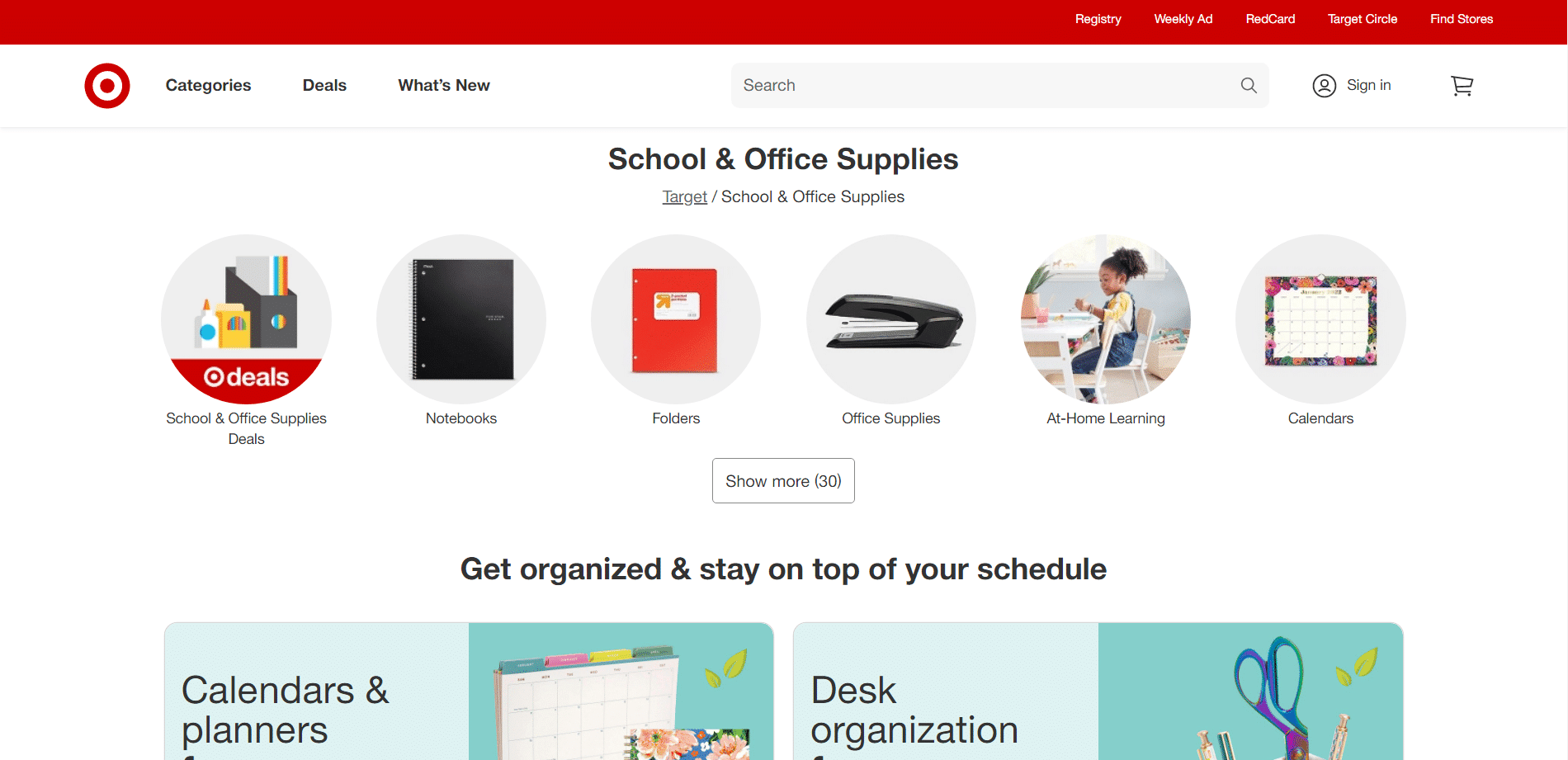 Winkels zoals Staples -