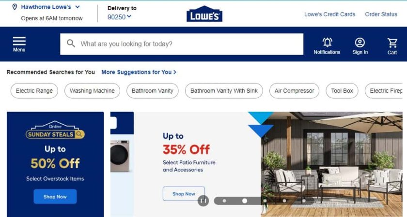 Stores like Harbor Freight Tools- Lowes