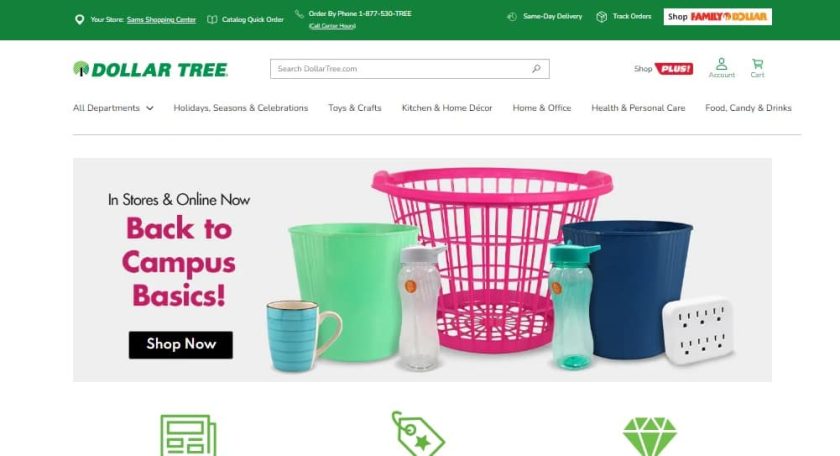 Sklepy takie jak Party City - Dollar Tree