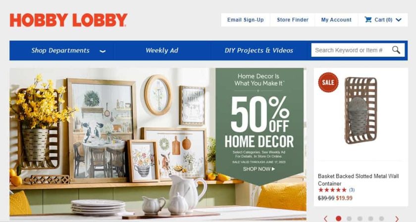 Sklepy takie jak Party City - Hobby Lobby