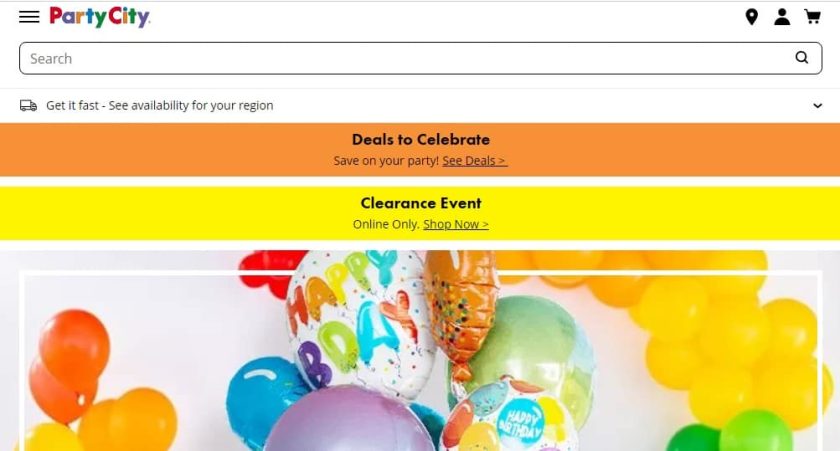 Sklepy takie jak Party City - Party City