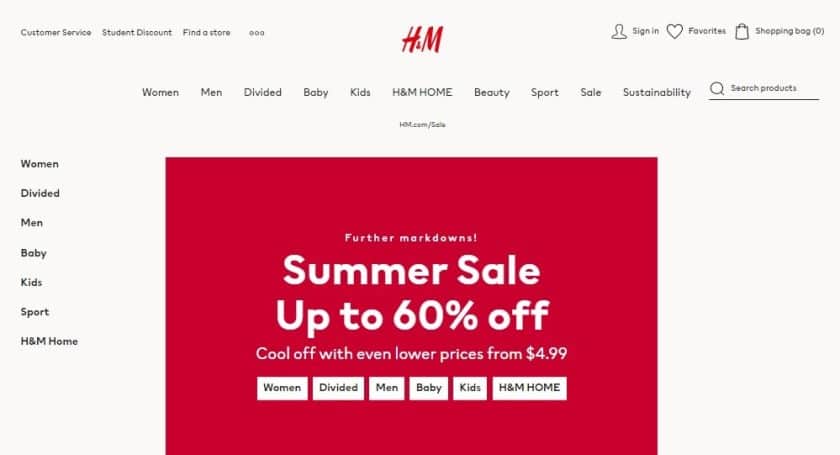 Stores like Rainbow - H&M