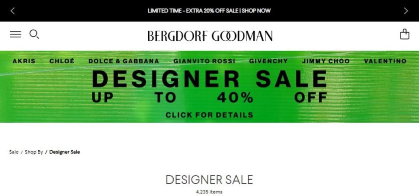 Stores like Saks - Bergdorf Goodman