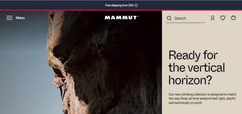 Sklepy takie jak The North Face - Mammut