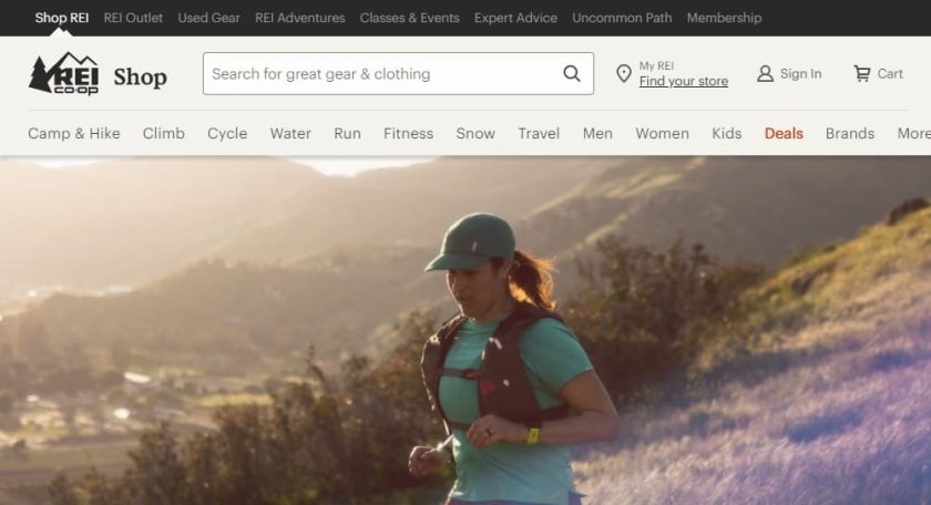Sklepy takie jak The North Face - Rei Co-op